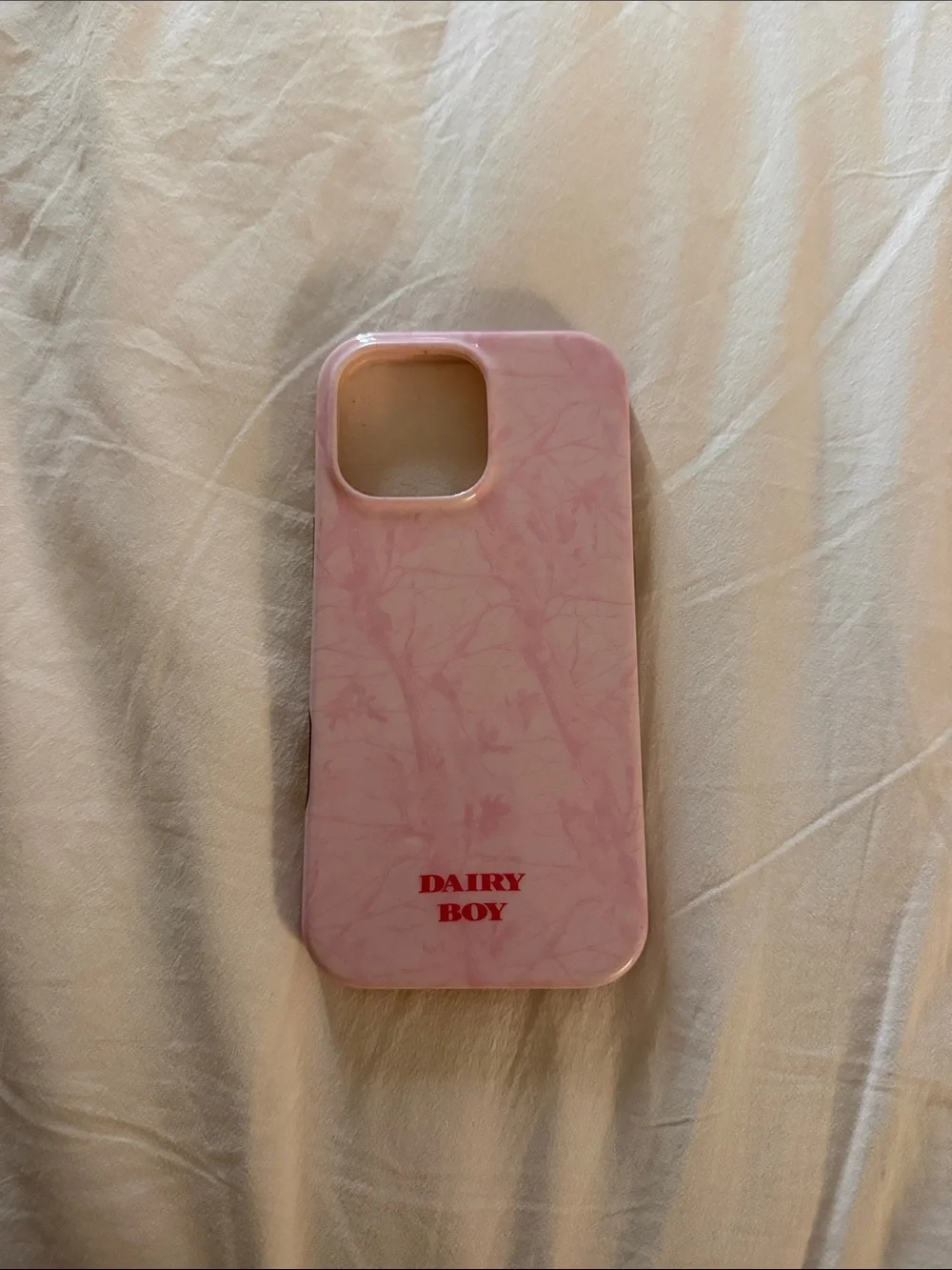 Dairy Boy Pink Marble Phone Case – Sleek Pink Protective Cover